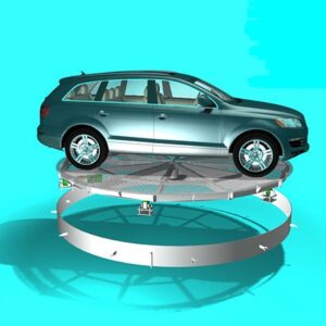 Sàn quay xe tự động trong hầm giúp người lái dịch chuyển và đỗ xe nhanh chóng