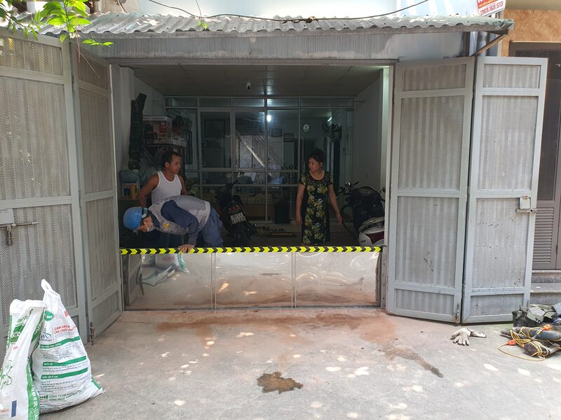 Cửa chống ngập tự động tại quận Bắc Từ Liêm